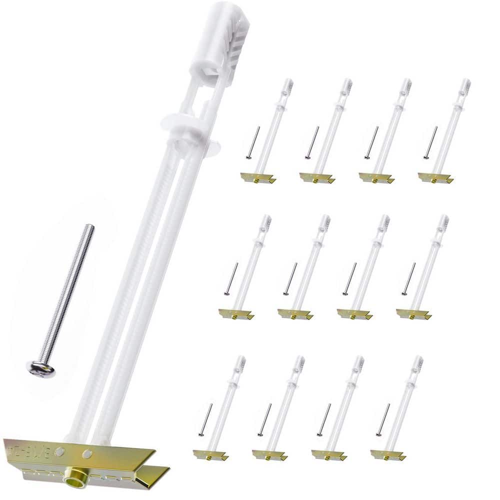 Heavy Duty Steel Drywall Anchor with Included Bolts for 3/16 in.-24 in. Fastener Size for TV Mounting, Gold (12-Pack) price history on PriceWatchPro