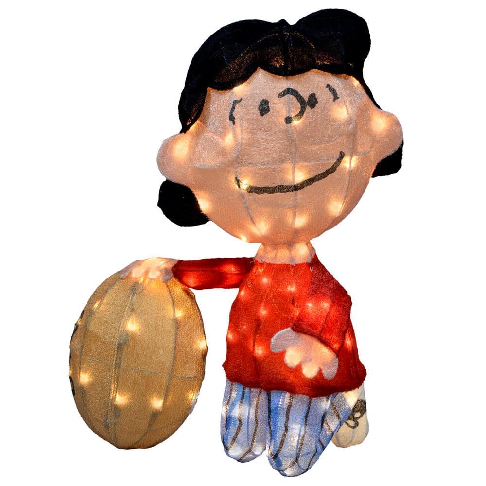 Peanuts 32" PreLit LED Yard Art with Lucy and Charlie Brown