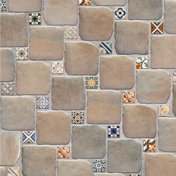 Benisa Marelle Teja with Paladio Taco 6 in. x 8 in. Porcelain Floor and Wall Tile (10.44 sq. ft. /Case)
