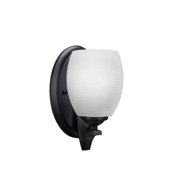 Unbranded Cleveland 1-Light Matte Black Wall Sconce