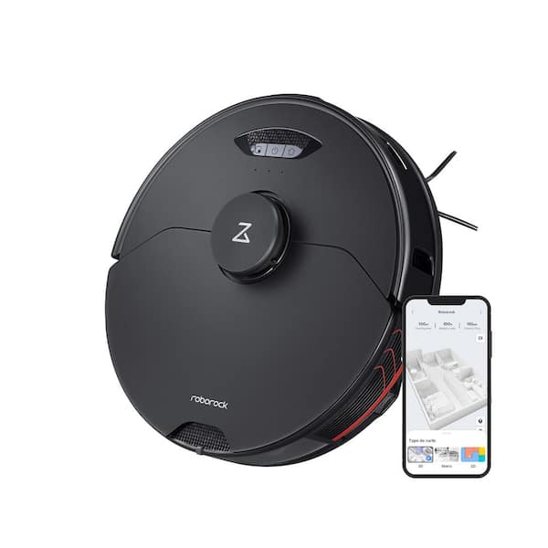 S7MaxV Robotic Vacuum Cleaner 5100Pa Suction 3D Structured Light Obstacle Avoidance Real-Time Video Call Sonic Mop Roborock S7MaxV - The Home Depot