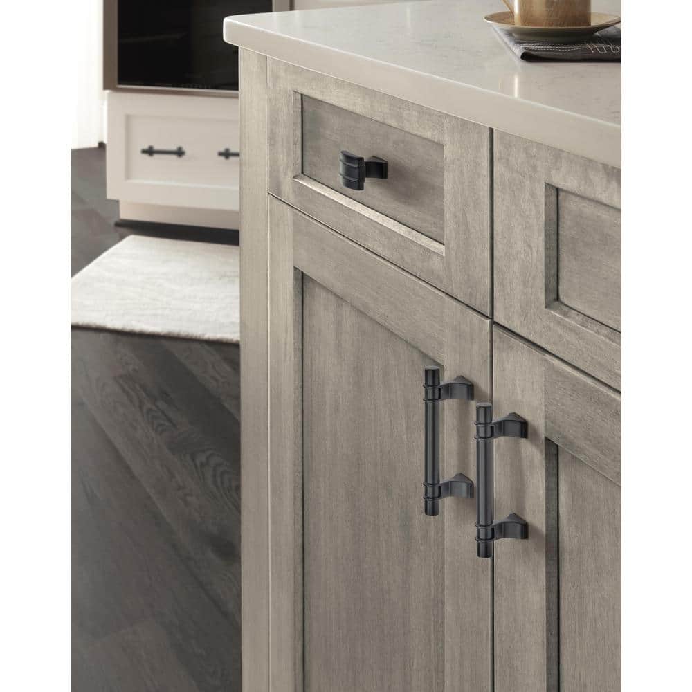 Matte Black Modern Industrial Bar Cabinet Pull