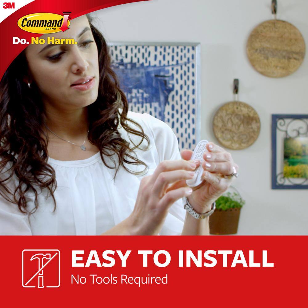 Large White Plastic Adhesive Utility Hook