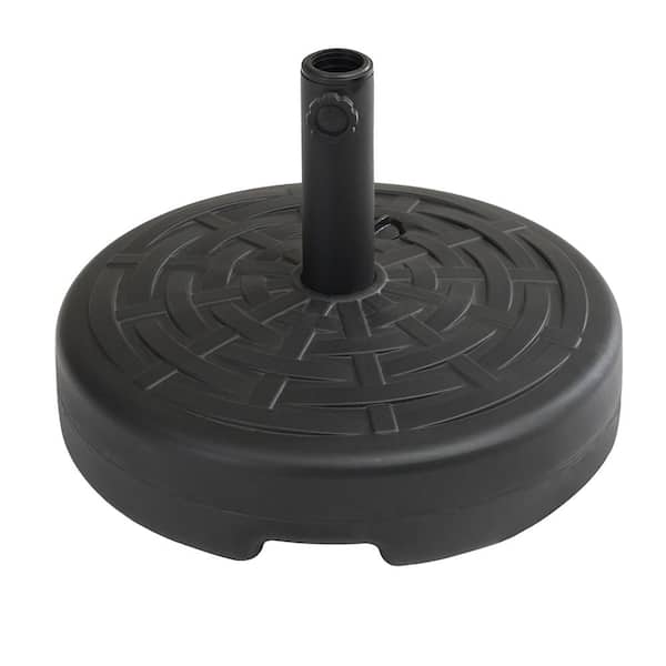 Unbranded Patio Round Plastic Free Standing Umbrella Base, Outdoor Umbrella Base, Black Base, Water Filled Base, Sand Filled Base