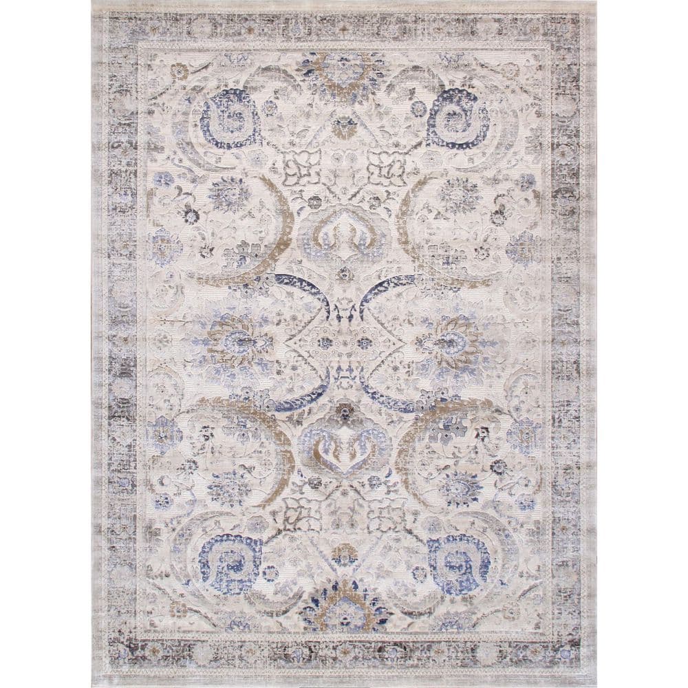 Fantasia Ivory/Beige 6 ft. x 9 ft. Abstract Area Rug price history on PriceWatchPro