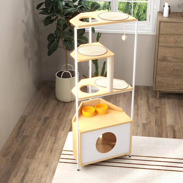 Cat hotsell feeding tower