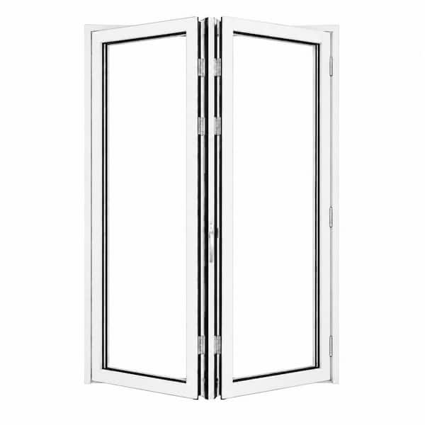 Forever Doors 72 in. x 80 in. White Right Out-Swing Thermal Break Aluminum Folding Door