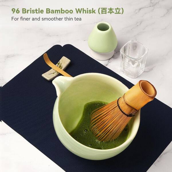 JFVKAF 10-Piece Matcha Tea Ceremony Kit with Bamboo Whisk Ceramic