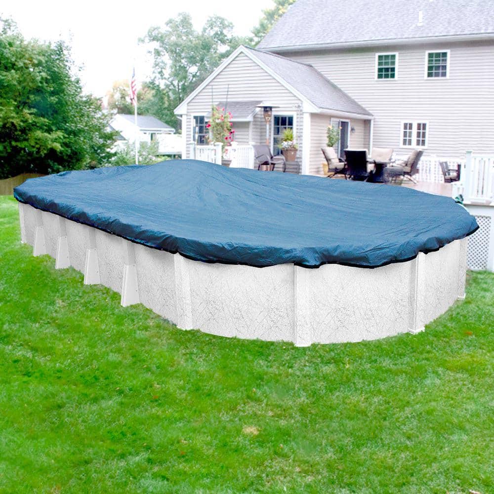Econo Mesh 16 ft. x 32 ft. Oval Blue Mesh Above Ground Winter Pool Cover price history on PriceWatchPro