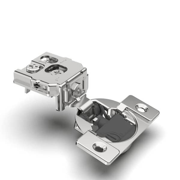 10 Pack 1 in. Soft Close 105° Open Angle Concealed Stainless Steel Cabinet Hinges with Adjustable Closing Speed