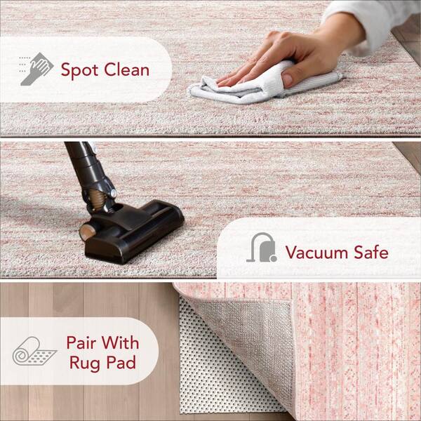 nuLOOM Sunniva Moroccan Pink 8 ft. x 10 ft. Area Rug ACSD04A-8010