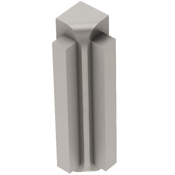 Schluter Rondec-Step Satin Nickel Anodized Aluminum 3/8 in. x 1-7/8 in. Metal 90° Inside Corner