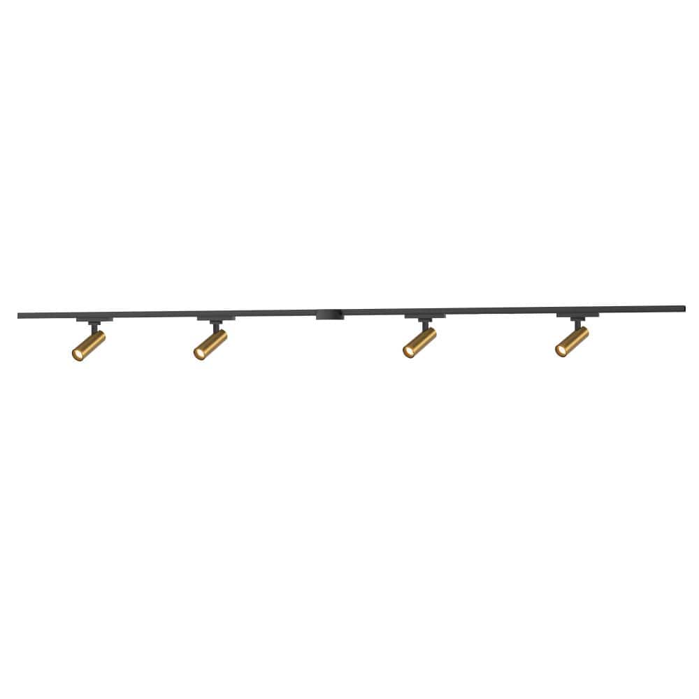 Paolo 4 Light (1-in) Brushed Gold dimmable 4000K LED Trilo Track Ceiling Kit price history on PriceWatchPro