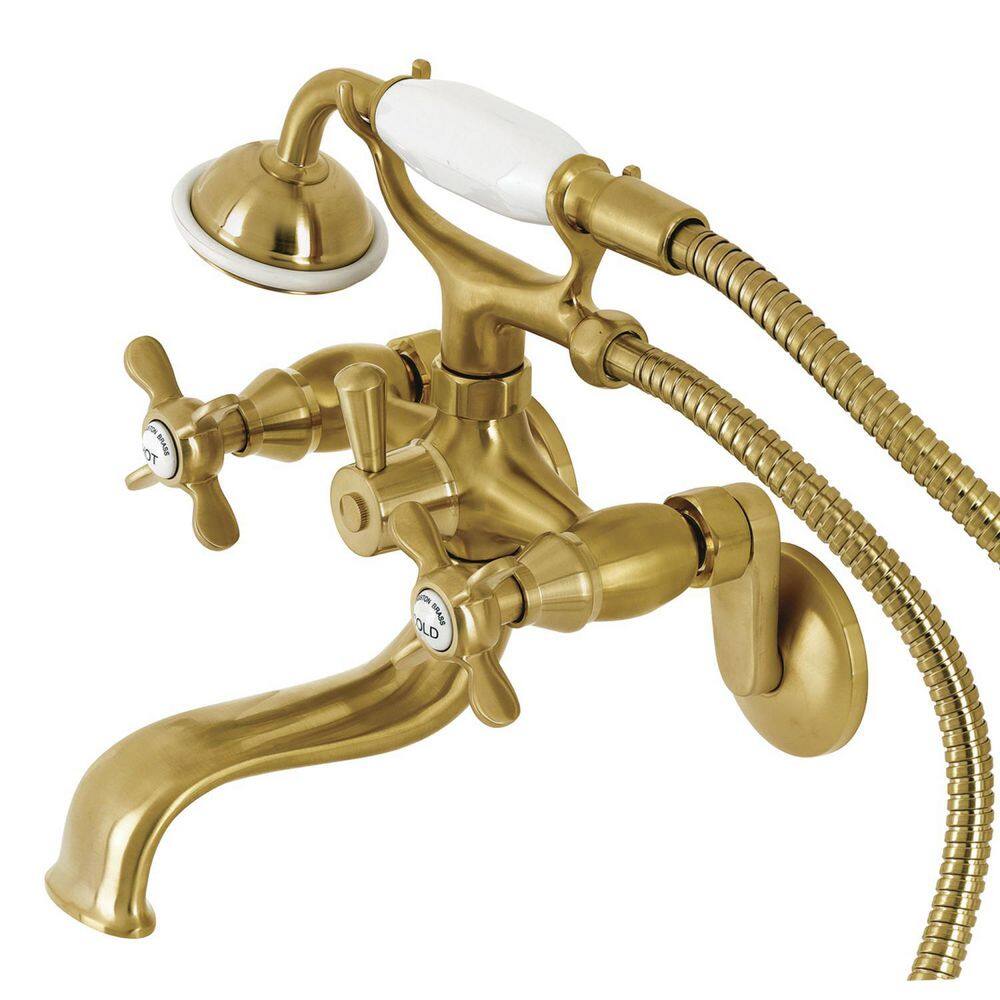 Kingston Brass Essex 2Handle WallMount Clawfoot Tub Faucets with