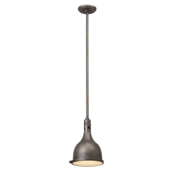 Troy Lighting Telegraph Hill 1-Light Aged Pewter Outdoor Pendant