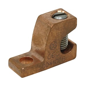 Southwire Copper Compression Lug for #2 Stranded Wire, Brown