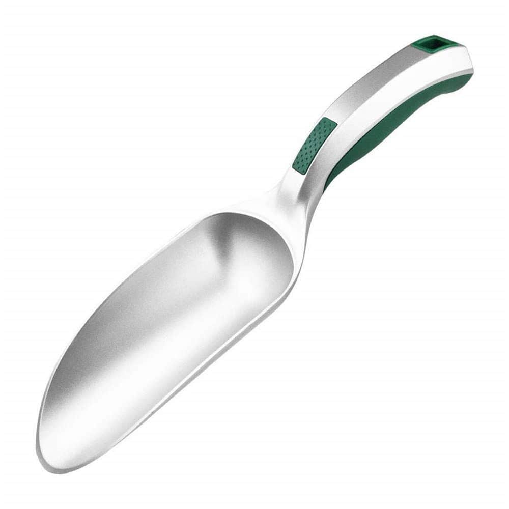 12.2 in. Garden Trowel Scoop Silver with Sharp Edge