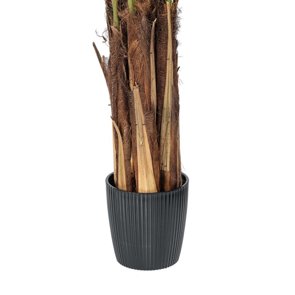 Tropical Oasis 6' Faux Areca Palm in Sturdy Black Planter