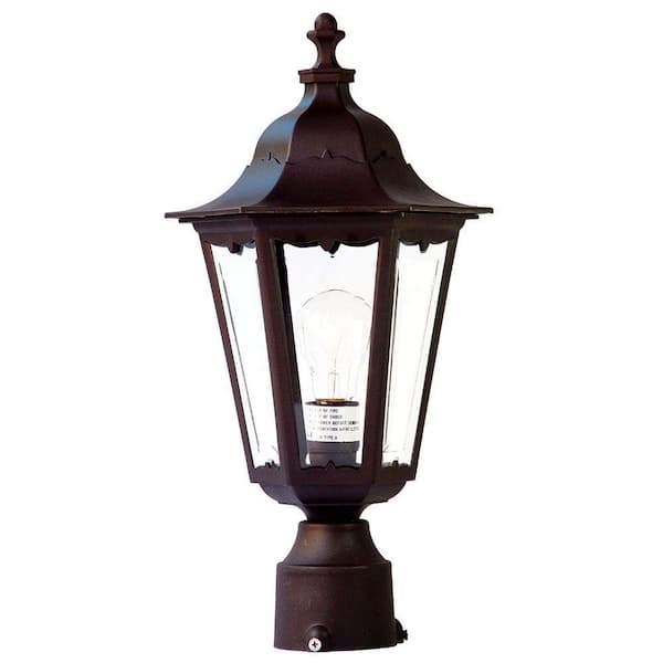 Acclaim Lighting Tidewater 1-Light Architectural Bronze Outdoor Post-Mount Light Fixture