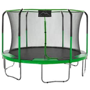 Machrus Skytric 11 ft. Round Trampoline Set with Premium TopRing Flex Frame Safety Enclosure System