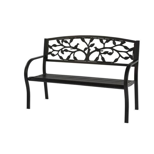 Cape Craftsman 50 in. Tree of Life Metal Bench-8MB067 - The Home Depot