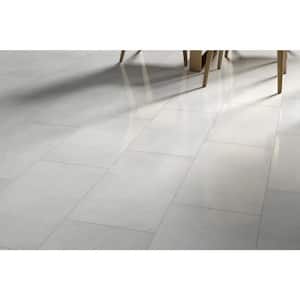 Sterlina Silver 23.62 in. x 23.62 in. Polished Marble Look Porcelain Floor and Wall Tile (15.5 sq. ft./Case)
