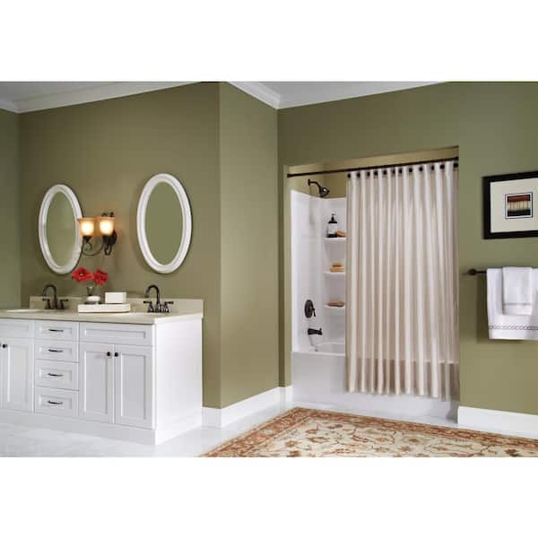 Banbury Single-Handle 1-Spray 1.75 GPM Tub Shower Faucet w/ Curved Shower Rod in Mediterranean Bronze(Valve Included)