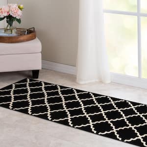 Stratford Lucette Ebony/Birch 26 in. x Your Choice Length Stair Runner Rug