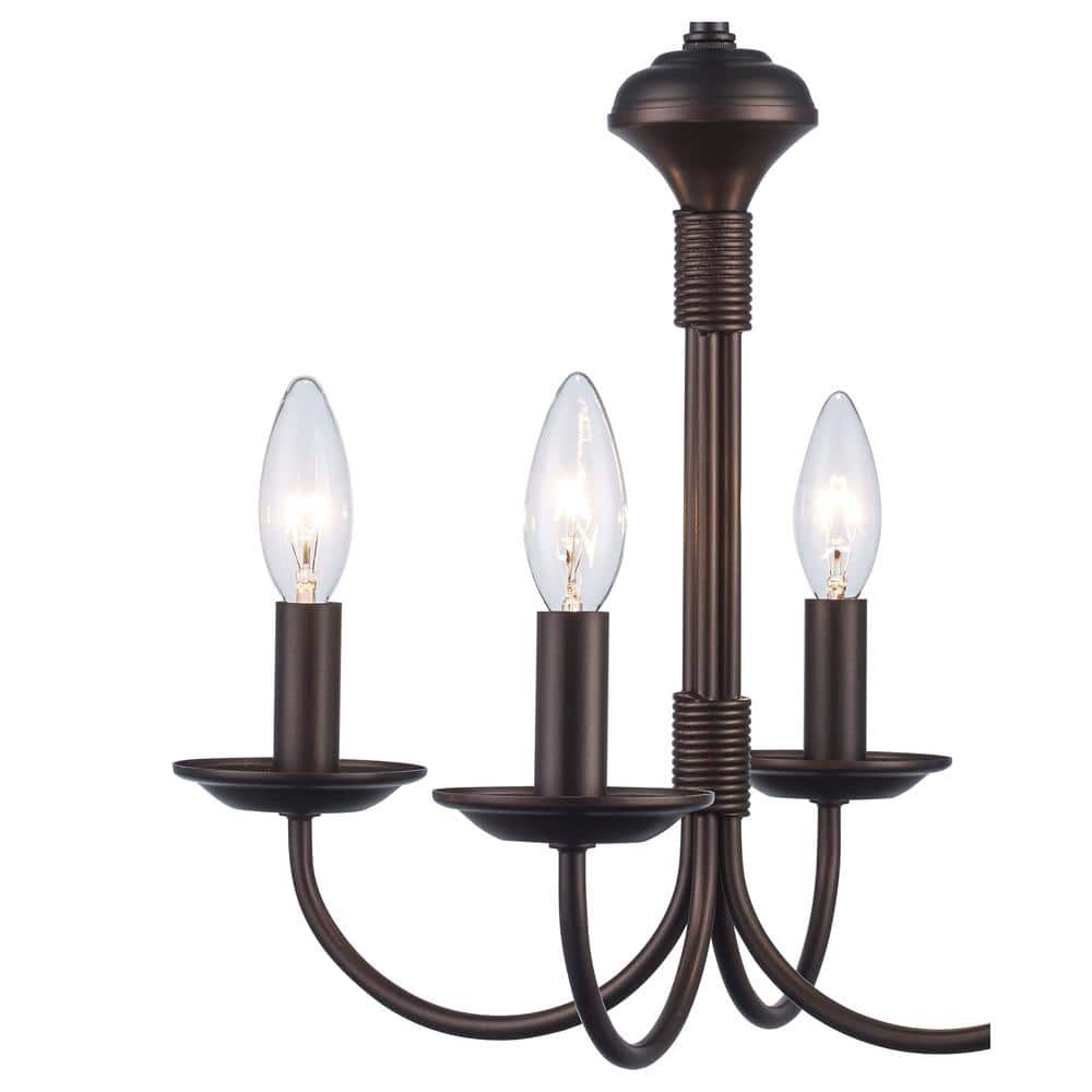 Oil Rubbed Bronze 15" Candle Chandelier