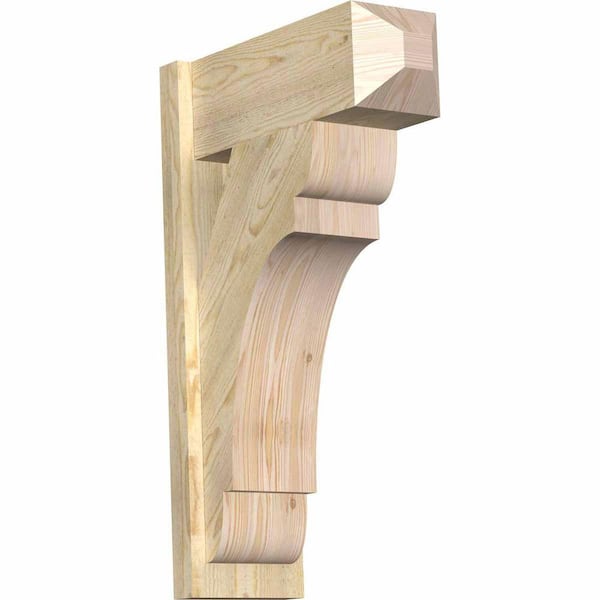 Ekena Millwork 8 in. x 32 in. x 20 in. Olympic Craftsman Rough Sawn Douglas Fir Outlooker