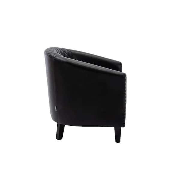 Black fabric 2024 tub chair