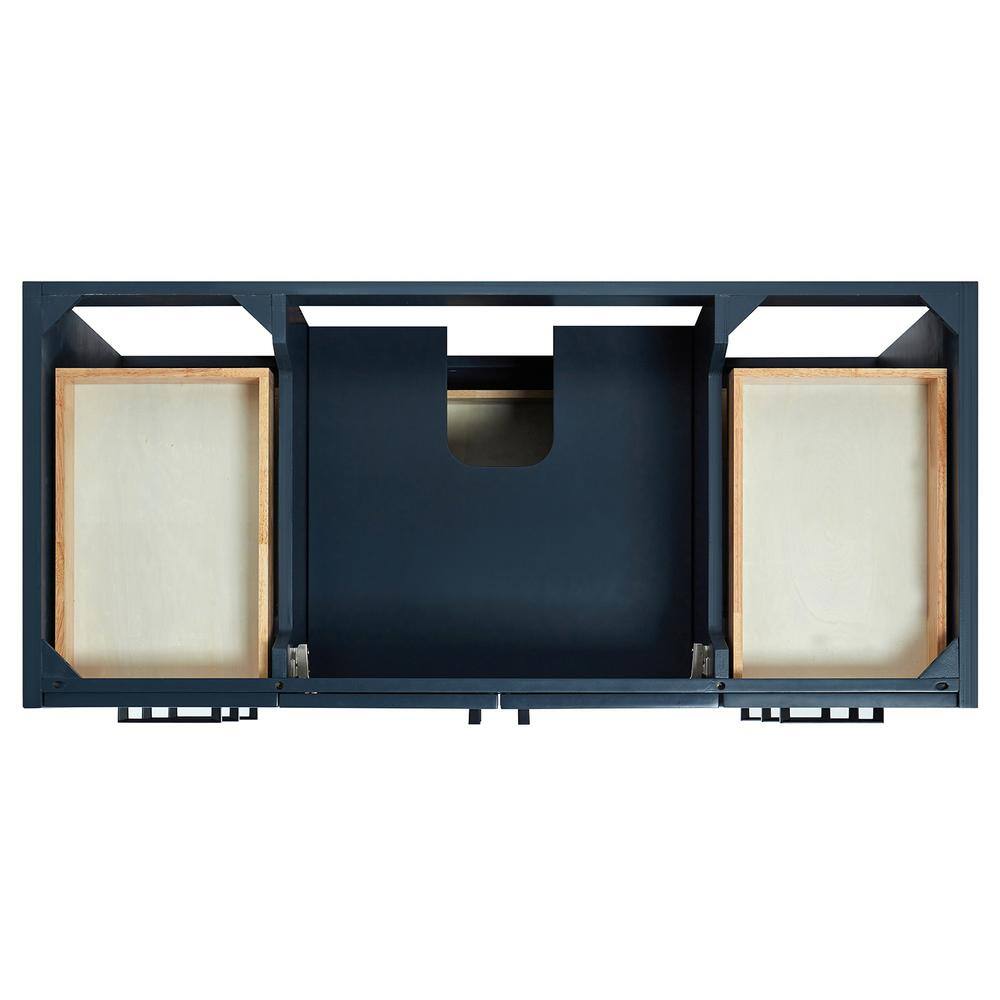 Kelly 48" Midnight Blue Solid Wood Bathroom Vanity Base