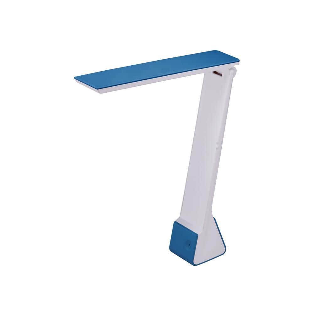 Bostitch 11 in. Blue Battery Powered LED Desk Lamp with