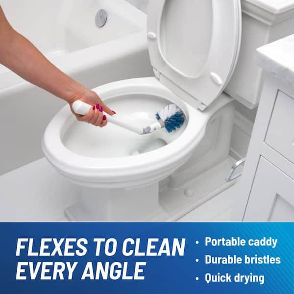 Toilet Brush and No-Drip Holder Set