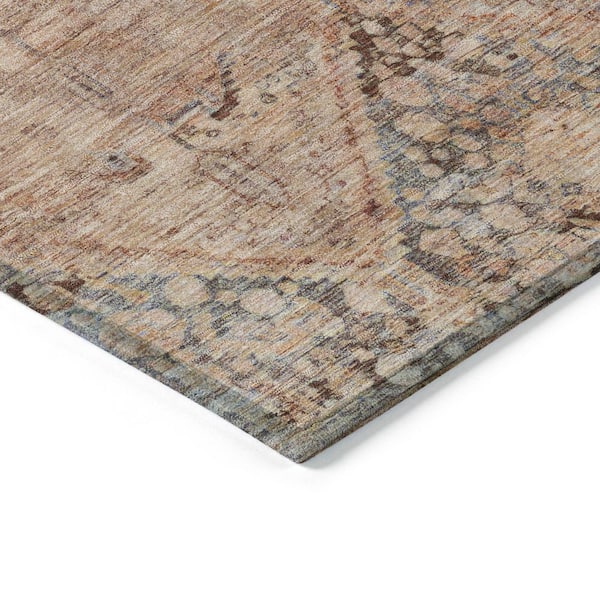 Chantille Machine Washable Indoor/Outdoor Abstract ACN1745 Copper 3 ft. x 4 ft. Area Rug
