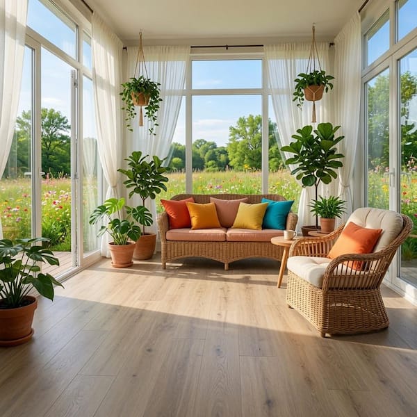ASPEN FLOORING Tawny 30 MIL x 9 in. W x 60 in. L Click Lock