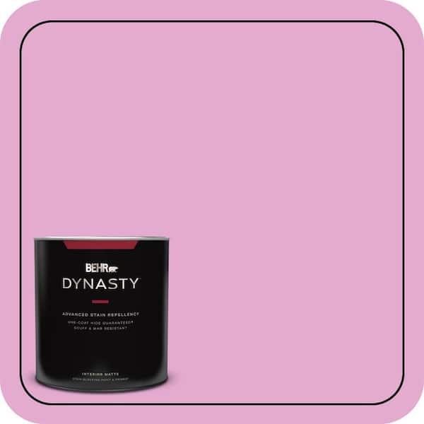 BEHR DYNASTY 1 qt. #680A-3 Pink Bliss Matte Interior Stain-Blocking Paint and Primer