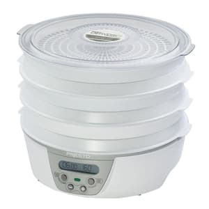 Dehydro 6 Tray White Digital Electric Food Dehydrator with Digital Thermostat and Timer