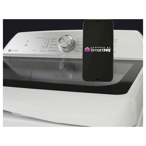 GE - Profile 4.9 cu. ft. High-Efficiency Smart Top Load Washer in White with Microban Technology, ENERGY STAR