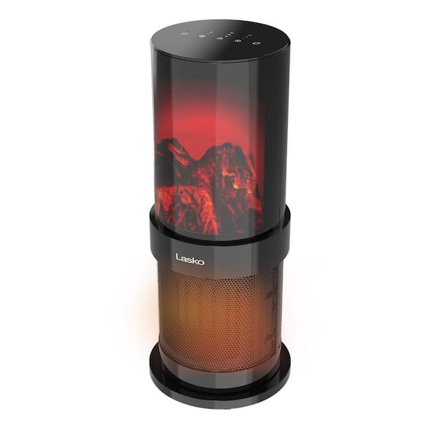 Lasko 1500 W 20 in. Black Indoor Electric Tower Fan Forced Oscillating ...
