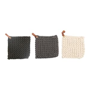 Cotton Multicolor Pot Holder (3-Pack)