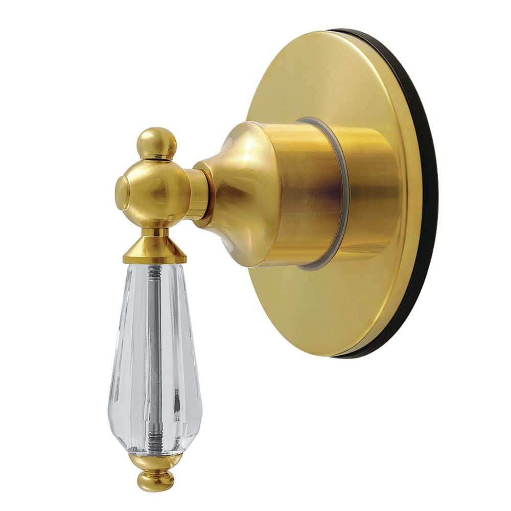 Willshire 3/4 in. Single-Handle 1-Hole Wall Mount 6-Way Diverter Valve with Trim Kit in Brushed Brass price history on PriceWatchPro