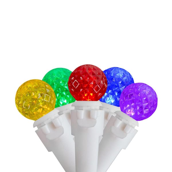Northlight 15.9 ft. 50-Count Smooth Constant LED C6 Neutral Multi Color ...