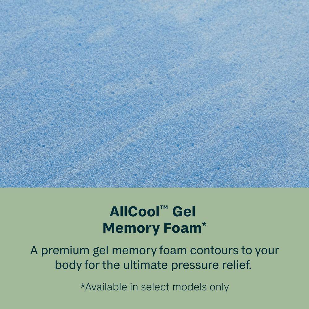 Ultra Plush Gray Twin Pillow Top Mattress with Gel Memory Foam