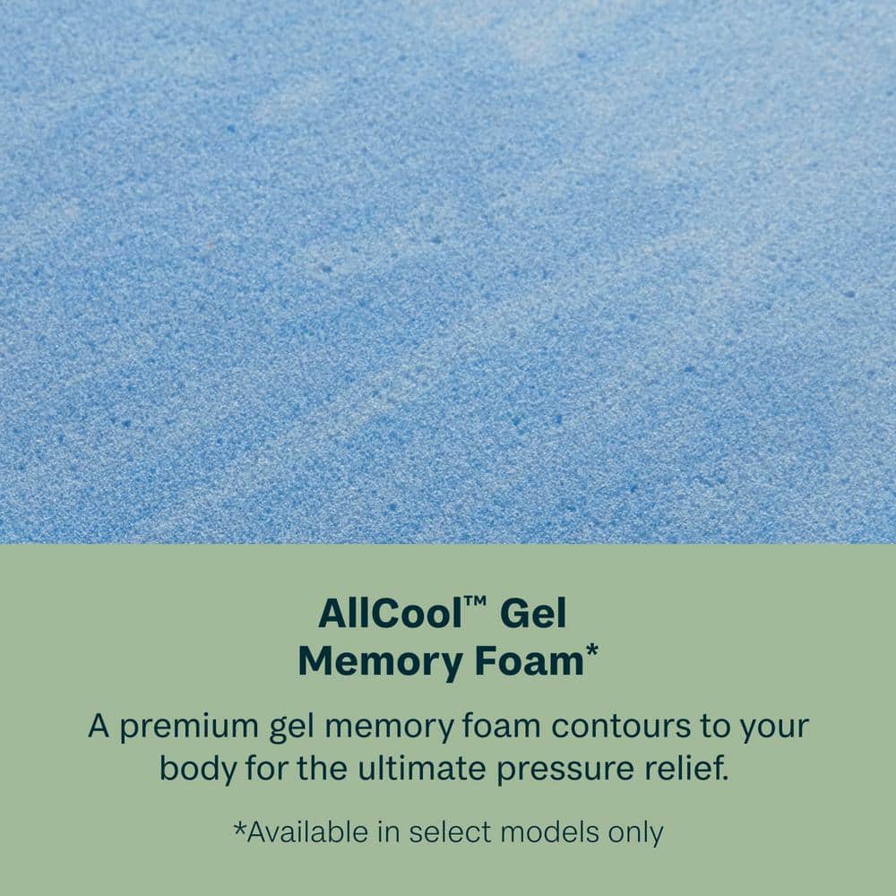 Queen Plush Gray Hybrid Mattress Set with Gel Memory Foam