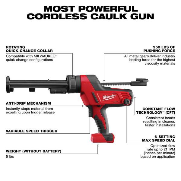 M18 FUEL 18-Volt Lithium-Ion Brushless Cordless HACKZALL Reciprocating Saw & M18 Caulk Gun with Two M18 6.0Ah Batteries M18 FUEL 18-Volt Lithium-Ion Brushless Cordless HACKZALL Reciprocating Saw & M18 Caulk Gun with Two M18 6.0Ah Batteries