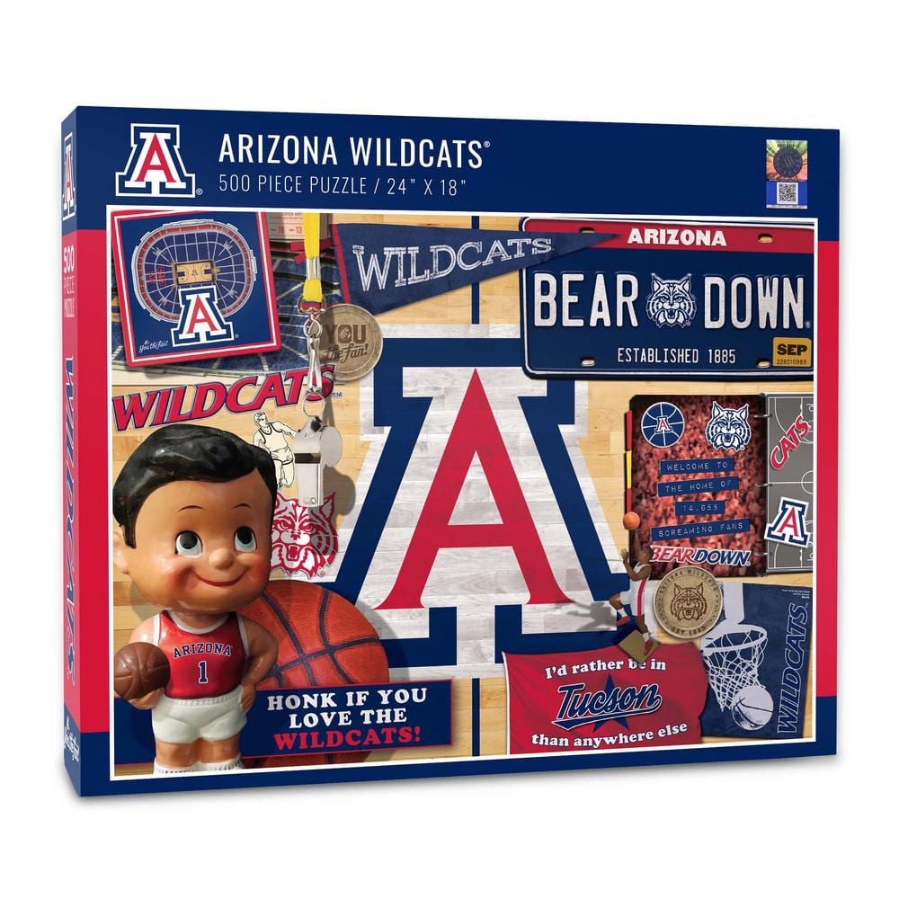 YouTheFan NCAA Arizona Wildcats Retro Series Puzzle (500-Pieces ...