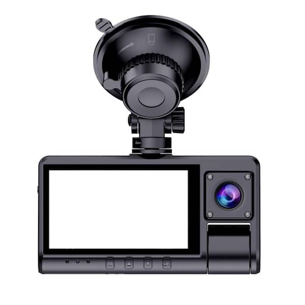 WRIGHTMASTER 3-Channel Full HD Mirror Dashcam with Loop Recording