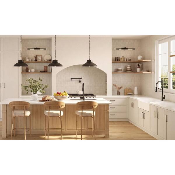 EVERSTEIN 21.26 in. Single-Handle Pull-Down 2-Sprayer Kitchen