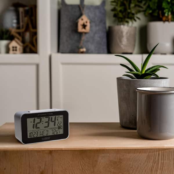 La Crosse Technology Atomic Digital Table Alarm Clock with